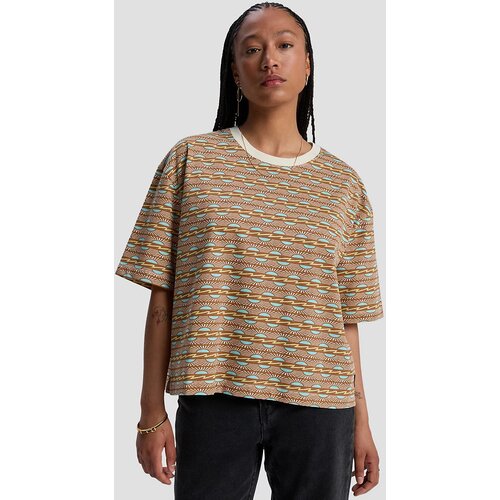 Quiksilver Boyfriend Crop Aop T-shirt bone wht horizon qsw horz Slike