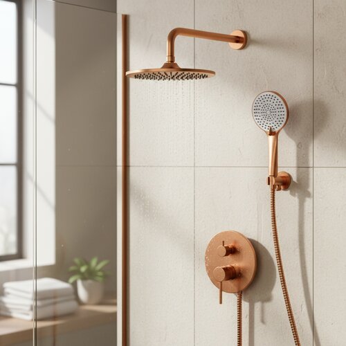 Giusta ultima ugradni tu&amp;scaron; set 01 copper brushed 71301CB0 Slike
