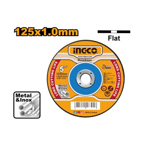 Ingco mcd101251 rezna ploča za metal 125mmx1.0 ( MCD101251 ) Cene