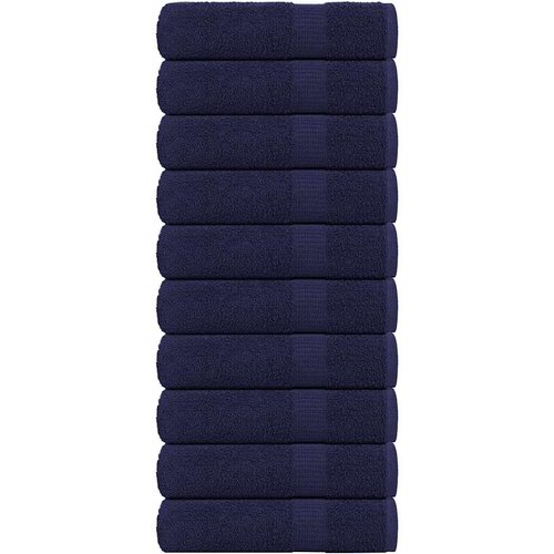 vidaXL Brisače za roke 10 kos modra 50x100 cm 360 g/m² 100% bombaž Cene