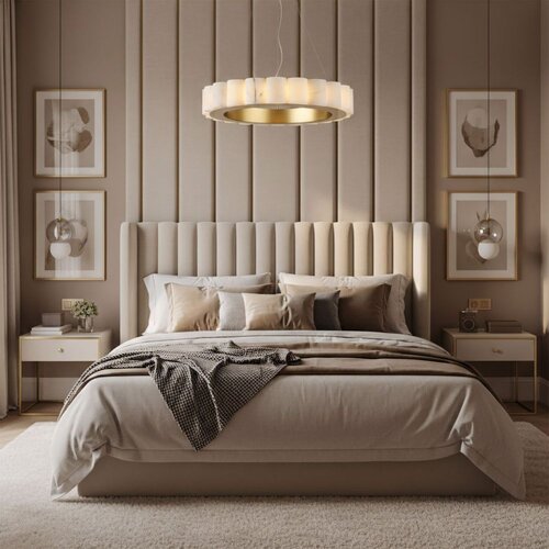 Toolight Viseća lampa APP1801-CP 50 cm Bru&amp;scaron;eno Zlato Slike