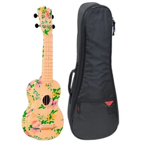 Pasadena WU-21F3-WH SET Soprano ukulele Floral