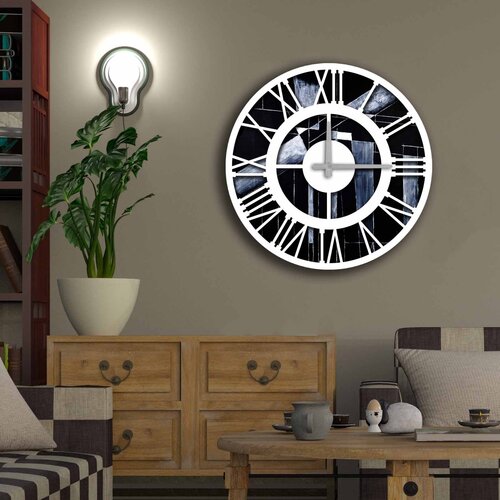 Opviq MDF Zidni sat 50cm Šareni Cene
