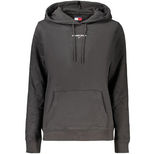 Tommy Hilfiger ženska hoodie dukserica s vezenim logom crna Cijene