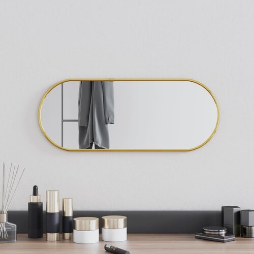 vidaXL Zidno ogledalo zlatna 50x20 cm ovalno Cijene
