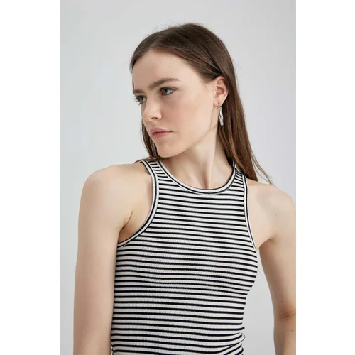 Defacto Fitted Crew Neck Ribbed Camisole Athlete