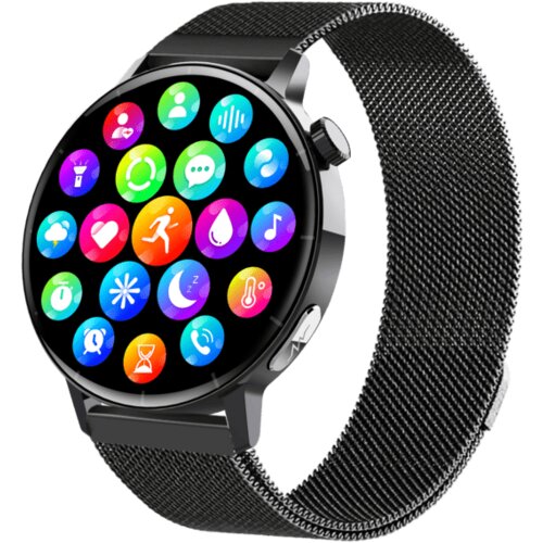 INF Pametna ura z EKG impulzom, kisikom v krvi, monitorjem spanja Stainlesssteelwatchband, (21353746) Cene