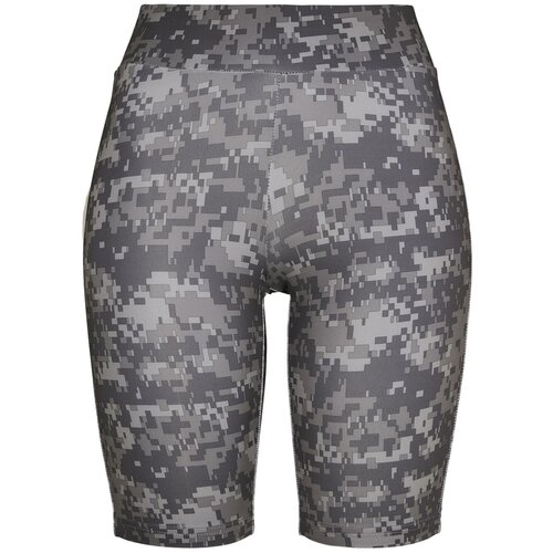 Urban Classics Ladies High Waist Camo Tech Cycle Shorts Dark Digital Camo Slike