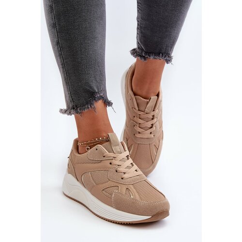 Kesi Women's Platform Sneakers Brown Lenivia Cene