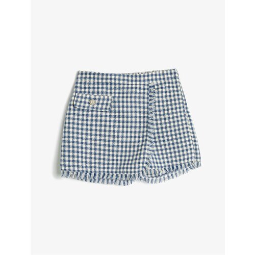 Koton Short Skirt Tweed Double Breasted Button Detailed Cene