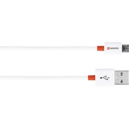 Skross USB kabel USB 2.0 USB-A vtič\, USB-mikro-B vtič 1.00 m bela 2700202-E, (20417392) Cene