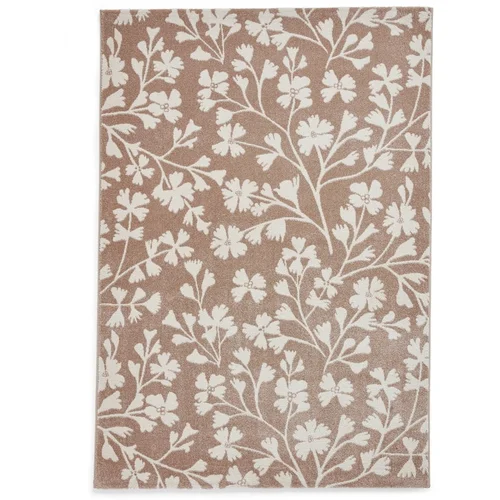 Catherine Lansfield Svjetlo smeđi tepih 80x150 cm Grace Floral –