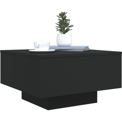  Stolić za kavu s LED svjetlima crni 55 x 55 x 31 cm Slike