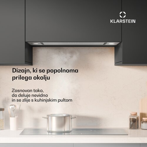 Klarstein TurboMax kuhinjska napa | 380 m3/h | Učinkovitost A+ | Dva režima rada | 3 razine | LED Cijene