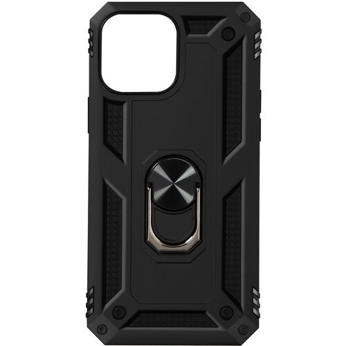 AVIZAR Trden ovitek iz dveh materialov za iPhone 13 Pro Max s podpornim obrocem - crn, (20718072) Cene