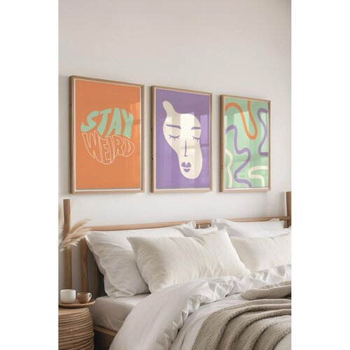 WALLXPERT Č-300392 - 5070 Vi&scaron;enamenski dekorativni set slika (3 komada) Cene