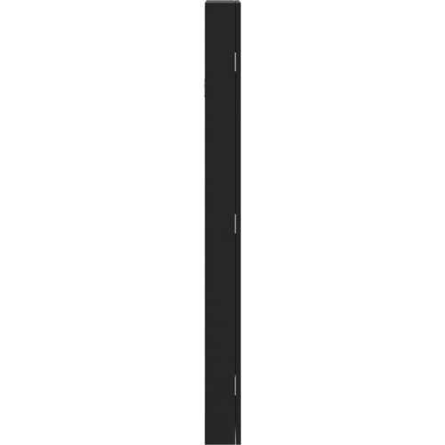  Zidni ormarić za nakit s ogledalom crni 30 x 8,5 x 106 cm Slike
