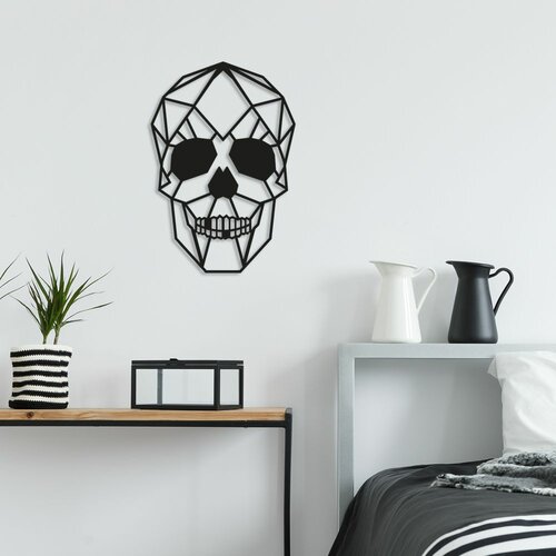 Wallity Dekorativni metalni zidni dodatak Skull Slike