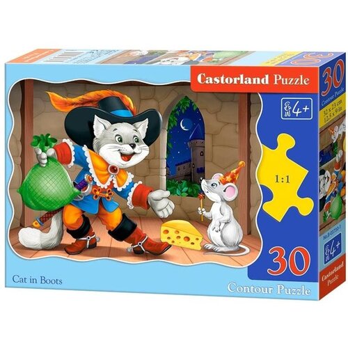 Puzzle Mačak u čizmama (30 elemenata) Slike