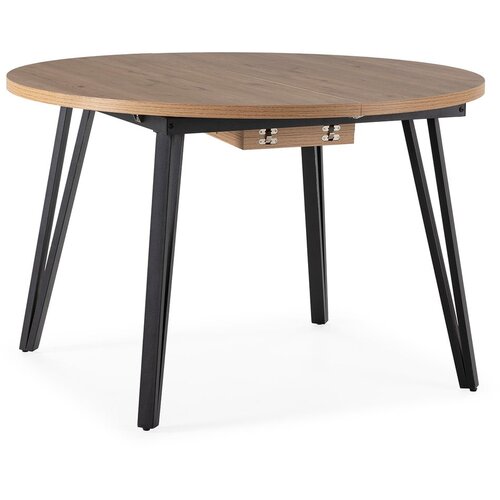 Marckeric Okrogla raztegljiva jedilna miza v naravni barvi &amp;oslash; 120 cm Cleo &amp;ndash; Slike