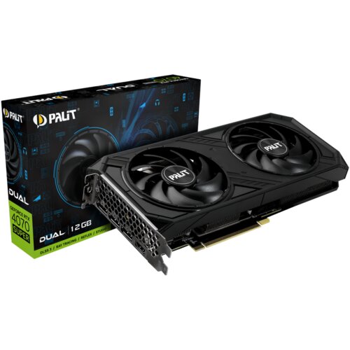 Palit Grafična kartica nVidia RTX4070 Super Dual - 12GB GDDR6X | 1xHDMI 2.1a 3xDisplayport 1.4a (NED407S019K9-1043D), (21133383) Slike