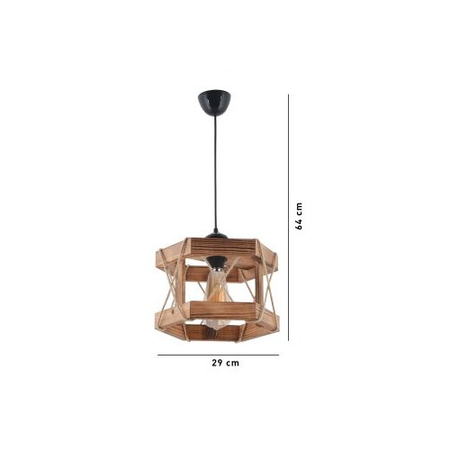 Opviq hexagonal antiquation brown chandelier Slike