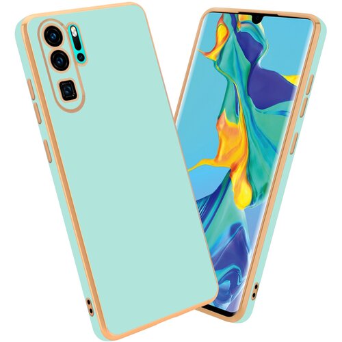 Cadorabo Ohi&scaron;je, združljiv s Huawei v sijajni metini zeleni barvi - Zlato - za&scaron;čitni pokrov iz fleksibilnega silikona TPU in z za&scaron;čito pred kamero, (20592928) Cene