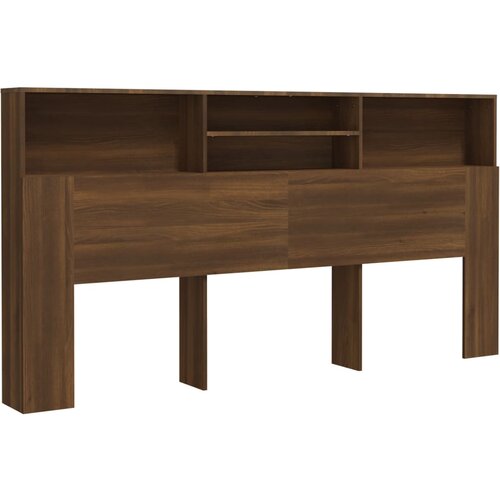 Maison Chic vzglavna omarica - nočna omarica - posteljna omarica rjavi hrast 200x19x103,5 cm, (21705640) Slike