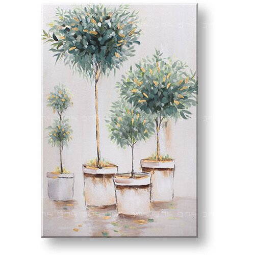  Naslikana slika na platnu drevesa 1-delna 60x90 cm CWF11375WE1 () Slike