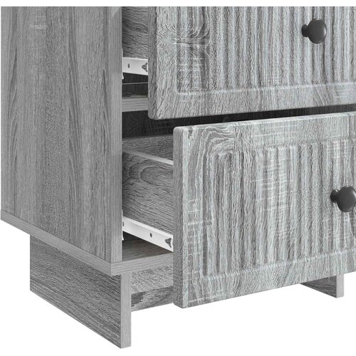  Noćni ormar s ladicama 2 pcs Siva sonoma 43 x 34,5 x 47,5 cm Slike