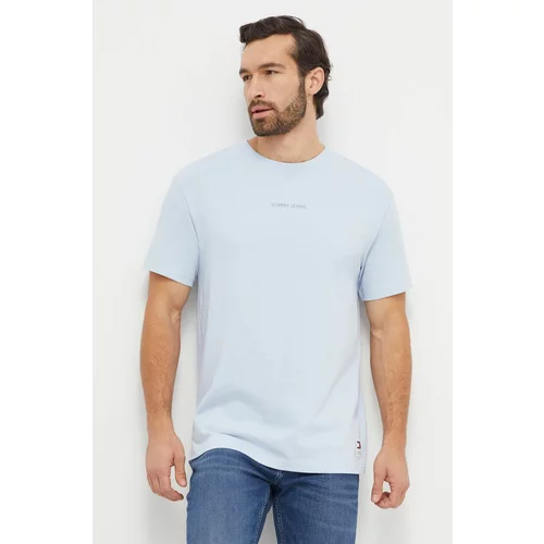 Tommy Jeans Pamučna majica za muškarce, s aplikacijom