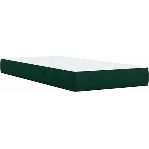 Box spring krevet s madracem tamnozeleni 100x200 cm bar&amp;scaron;unasti Slike