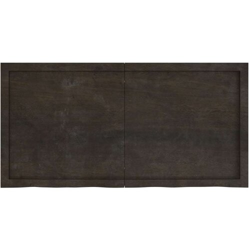  Kopalniški pult temno siv 120x60x6 cm obdelan trden les Cene