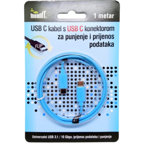 Meanit USB kabl za pametni telefon USB C/USB C 1m Cijene