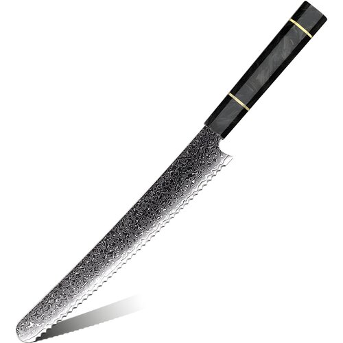 IZMAEL Damaskast kuhinjski nož TS-37453 - Kruh / Črna Cene