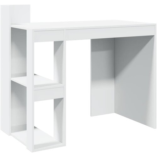 Maison Chic Pisarniška Pisalna miza - pisarniška miza - Računalniška miza bela 103,5x56,5x94 cm inž. les, (21785531) Cene