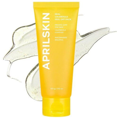 APRIL SKIN Real Calendula Peel Off Pack maska za dubinsko či&amp;scaron;ćenje za sjaj i hidrataciju 100 g Slike