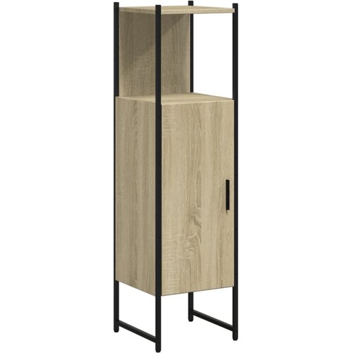 Maison Chic Kopalniška omarica - Kopalniški kabinet sonoma hrast 33x33x120,5 cm inženirski les, (21794751) Cene