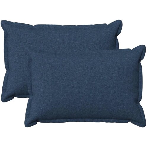  Presvlaka za jastuk 2 pcs HOUTEN Plava 50 x 70 cm Umjetni lan - Plava 50 x 70 cm 2 Cene