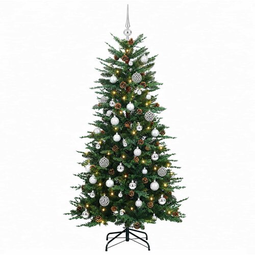  Umjetno božićno drvce s kuglicom 120 cm 150 LED lampica Slike
