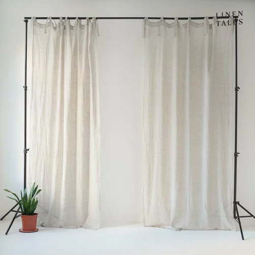 Linen Tales Kremno bela prosojna zavesa 130x200 cm Daytime – Linen Tales