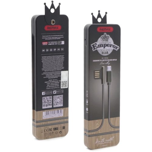 Remax USB-microUSB kabl RC-054m Emperor 2.1A crni Cene