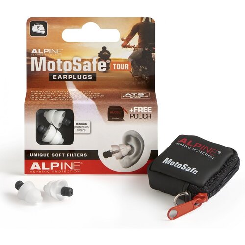  Čepki Za U&amp;scaron;esa - Za Motoriste - Motosafe Tour Earplugs Alpine - Par Slike