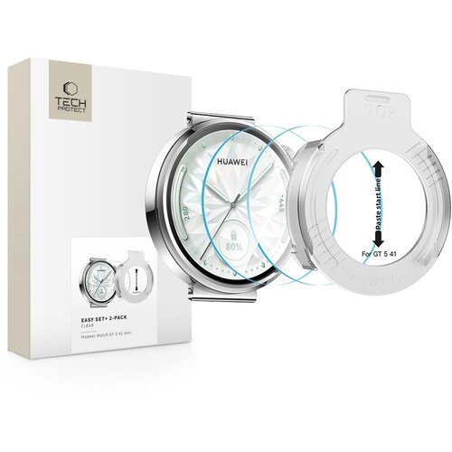TECH-PROTECT KALJENO STEKLO ENOSTAVNA SET+ ZA HUAWEI WATCH GT 5 41 MM, 2-PAKET, (5000336484) Cene