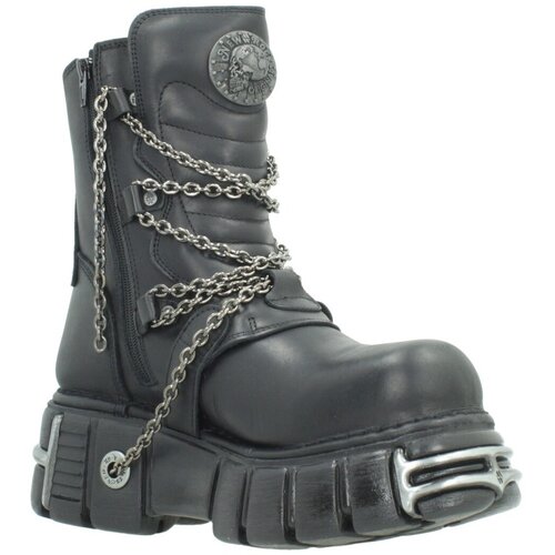 New Rock Škornji BOOT METALLIC M1011 S1 Črna Cene