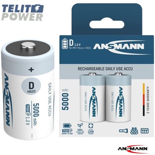 Ansmann NiMH baterija D / HR20 1.2V 5000mAh (cena po komadu) Cene