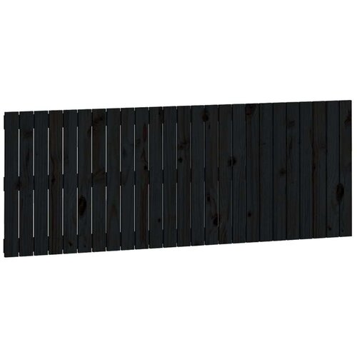 Uzglavlje za krevet Crno 159 5x3x60 cm od masivne borovine Slike
