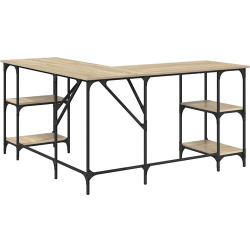  Radni stol boja hrasta sonome 139x139x75 cm konstruirano drvo Slike