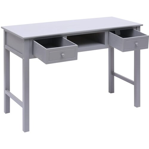  Pisaći stol sivi 110 x 45 x 76 cm drveni Slike