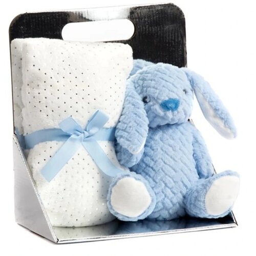 Bbo set plišana igračka + ćebence Rabbit Blue Cene